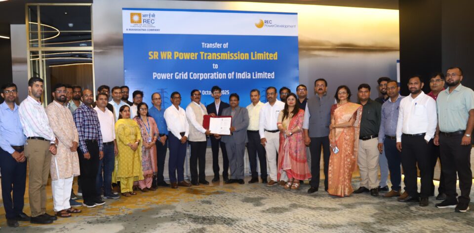 RECPDCL Hands Over SR WR Power Transmission Limited