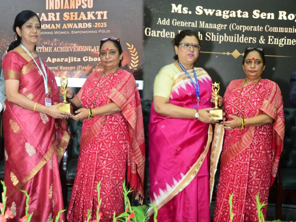 Two GRSE Women Officers Honored with PSU Nari Shakti Samman Awards 2025