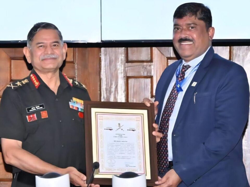 Business Head BPCL honoured with Appreciation Certificate