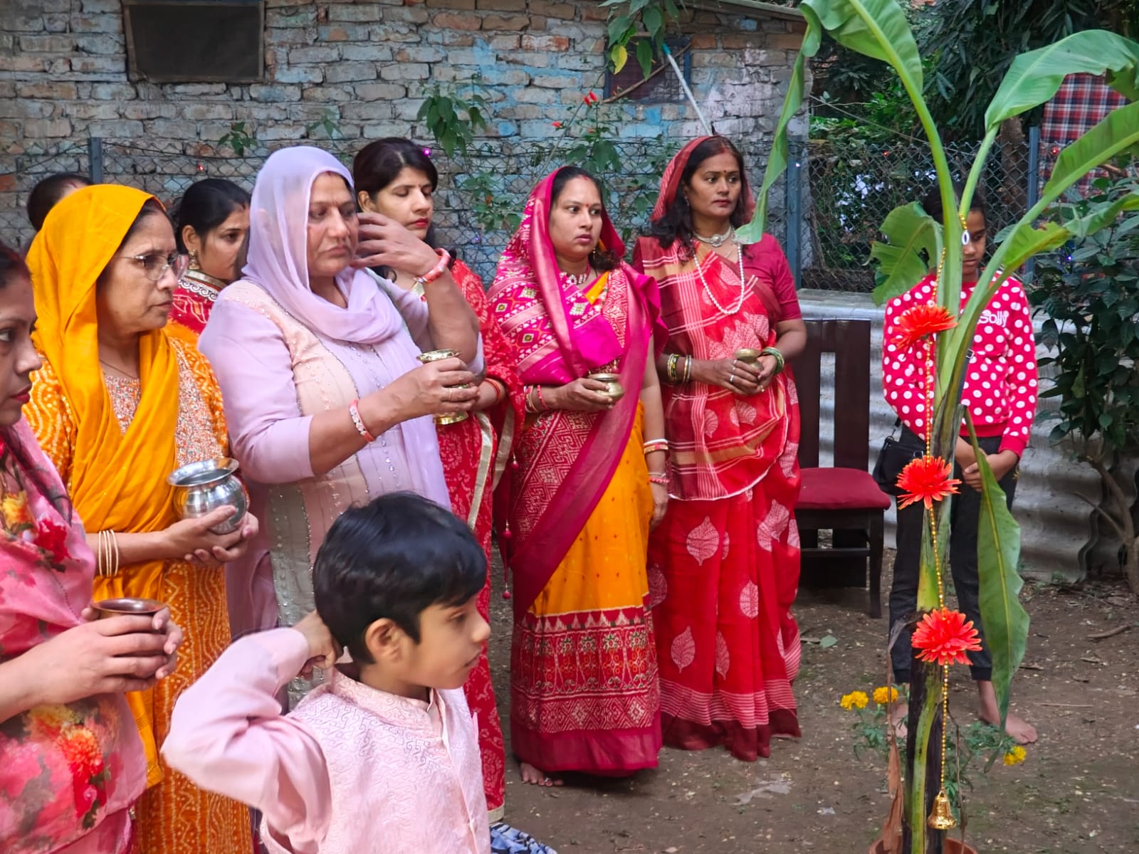 South Moti Bagh' s E Block Glows with the Spirit of Chhath Puja