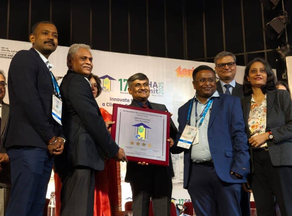 GRID-INDIA Guwahati Control Centre has been conferred the GRIHA Four-Star Green Building Certification