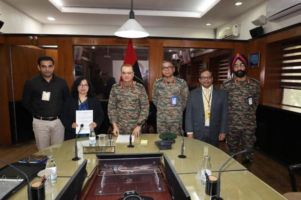 C3iHub IIT Kanpur Signs MoU with HQ Central Command Indian Army