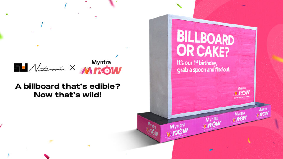 Myntra M-Now Celebrates its 1st Birthday with a Viral 'Edible Billboard' Activation