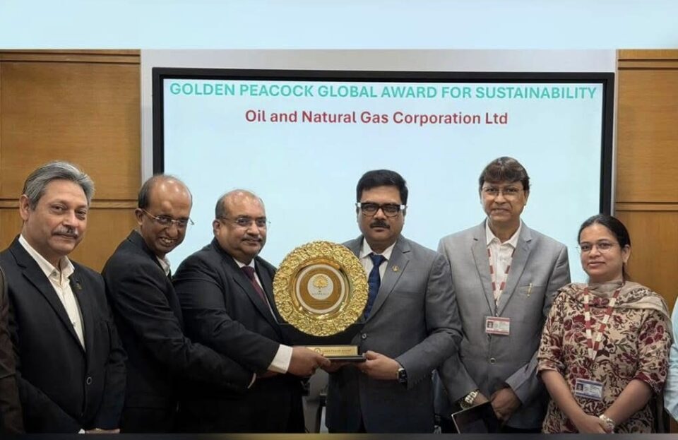 ONGC Honored with Golden Peacock Global Award for Sustainability 2025