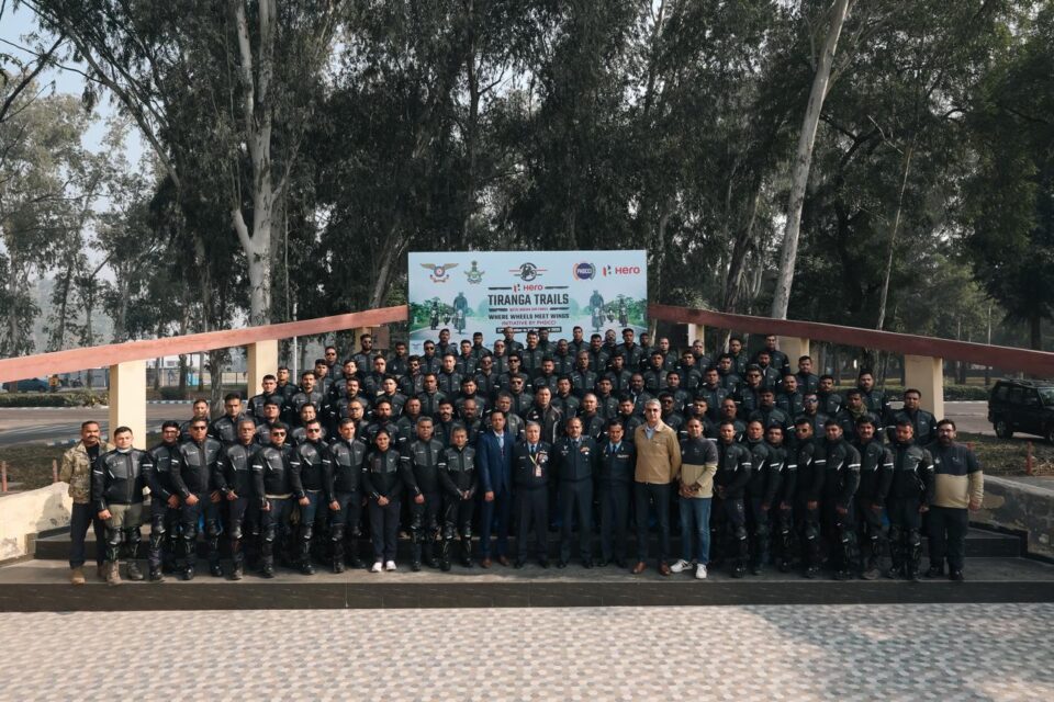 Indian Air Force Hero MotoCorp and PHDCCI Flag off the Hero Tiranga Trails High-Altitude Expedition