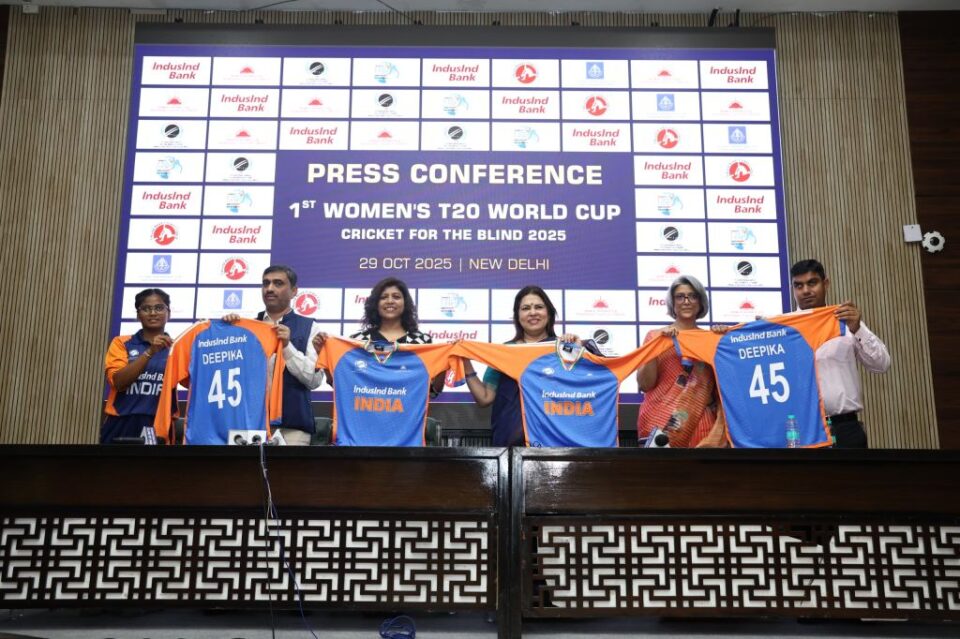 IndusInd Bank and CABI unveil Indian team jersey ahead of inaugural Women’s T20 World Cup – Cricket for the Blind, 2025