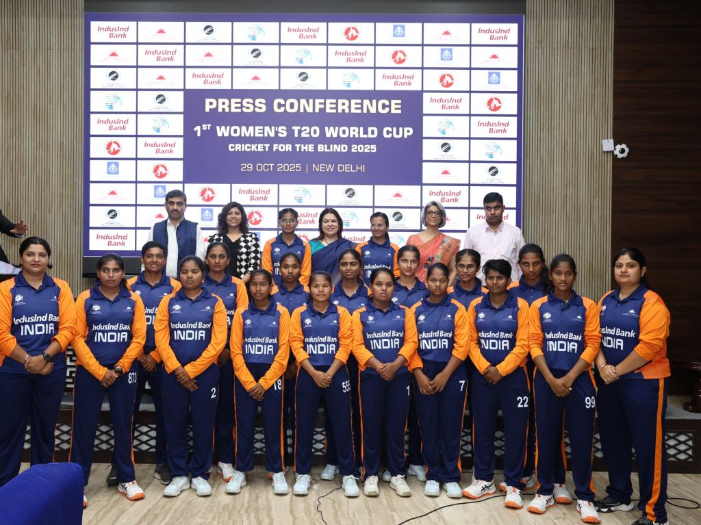 IndusInd Bank and CABI unveil Indian team jersey ahead of inaugural Women’s T20 World Cup – Cricket for the Blind, 2025