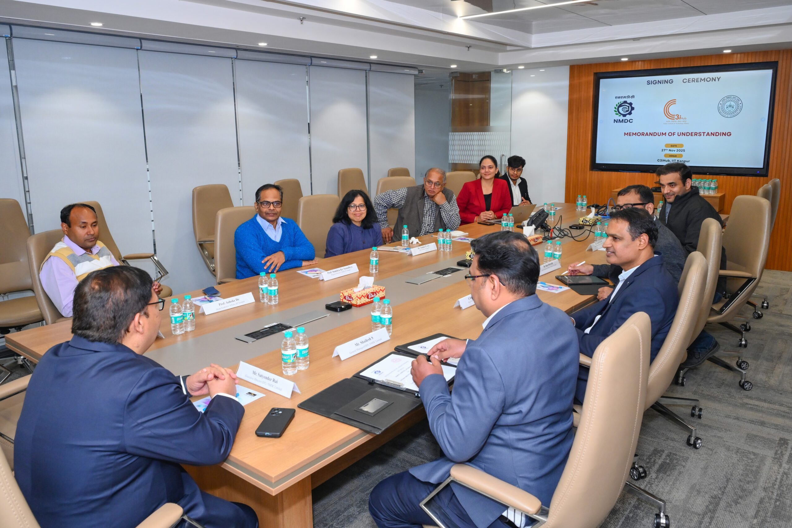 IIT Kanpur and NMDC Sign MoU to Enhance Cybersecurity and Drive AI/ML Adoption