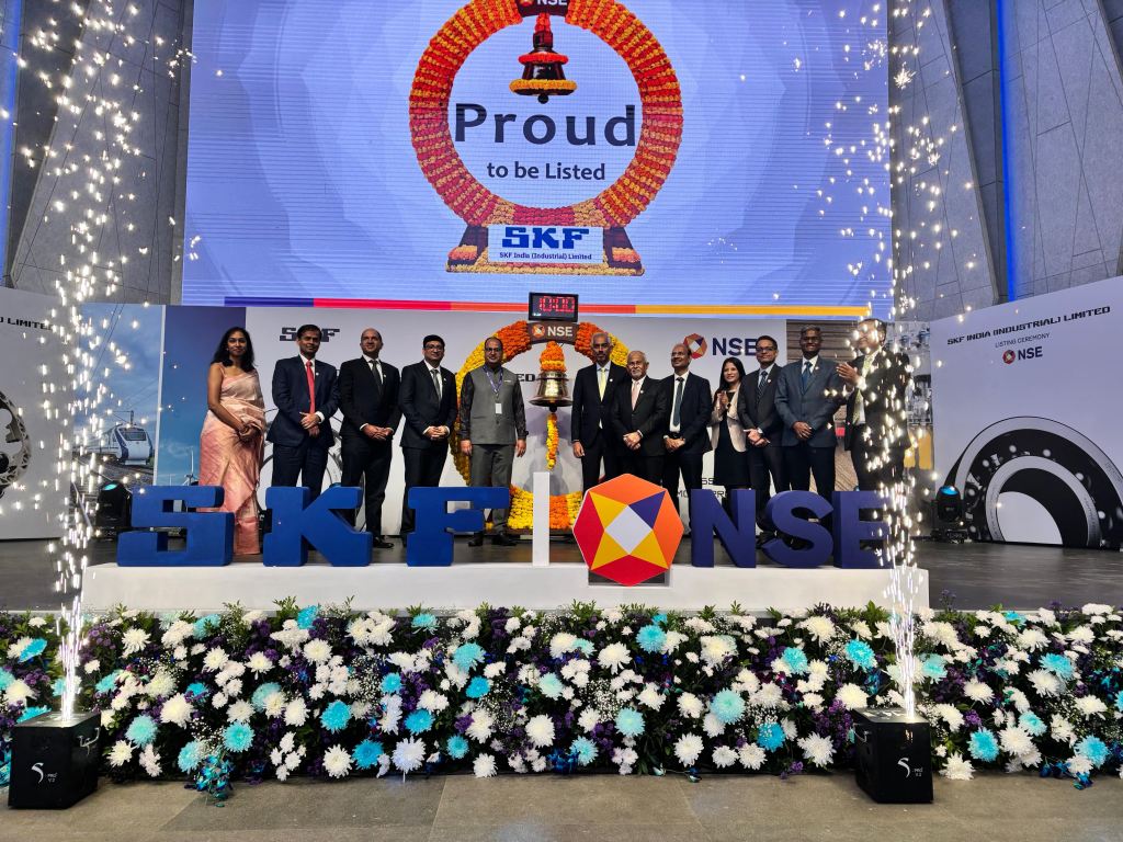 SKF India (Industrial) Ltd. Lists on Bourses