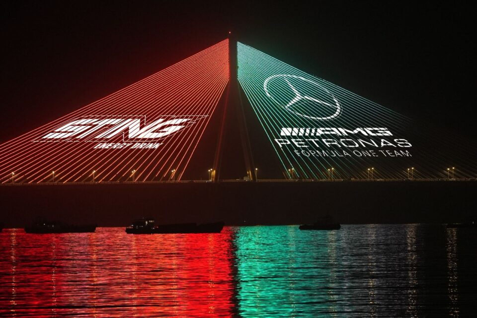 Sting Energy and Mercedes-AMG PETRONAS F1 Team Transform Mumbai’s Sea Link into a Striking Visual Spectacle
