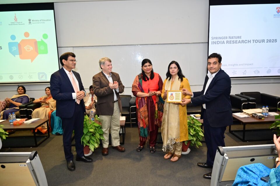 स्प्रिंगर नेचर का इंडिया रिसर्च टूर 2025 ग्रेटर नोएडा पहुँचा