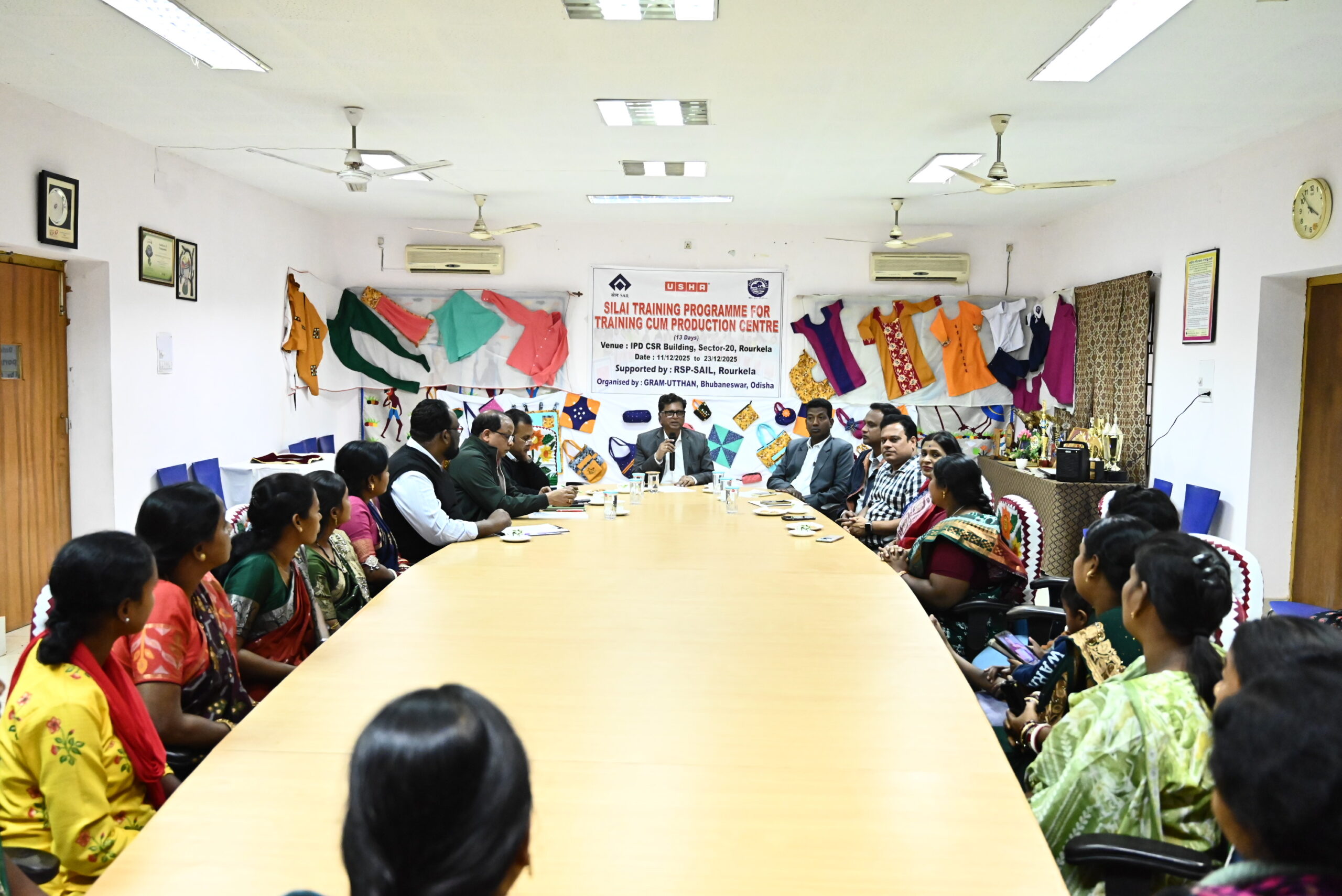 SAIL RSP women sewing training Bondamunda