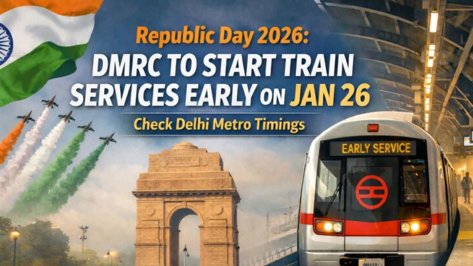 Delhi Metro services to start early at 3:00 AM on Republic Day 2026