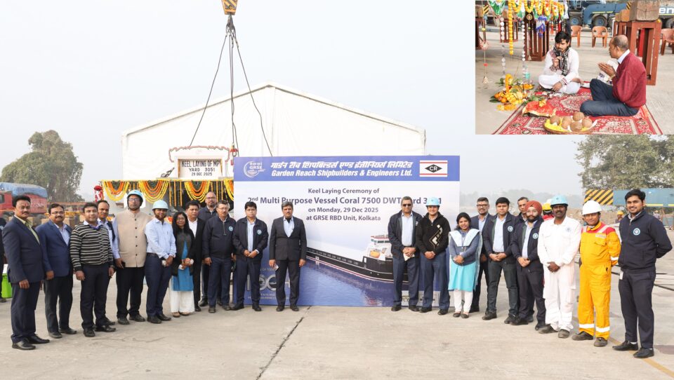 GRSE lays keel for second MPV vessel for Germany