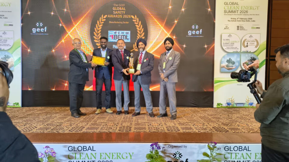 BEML Palakkad GEEF Global Safety Gold Award 2026