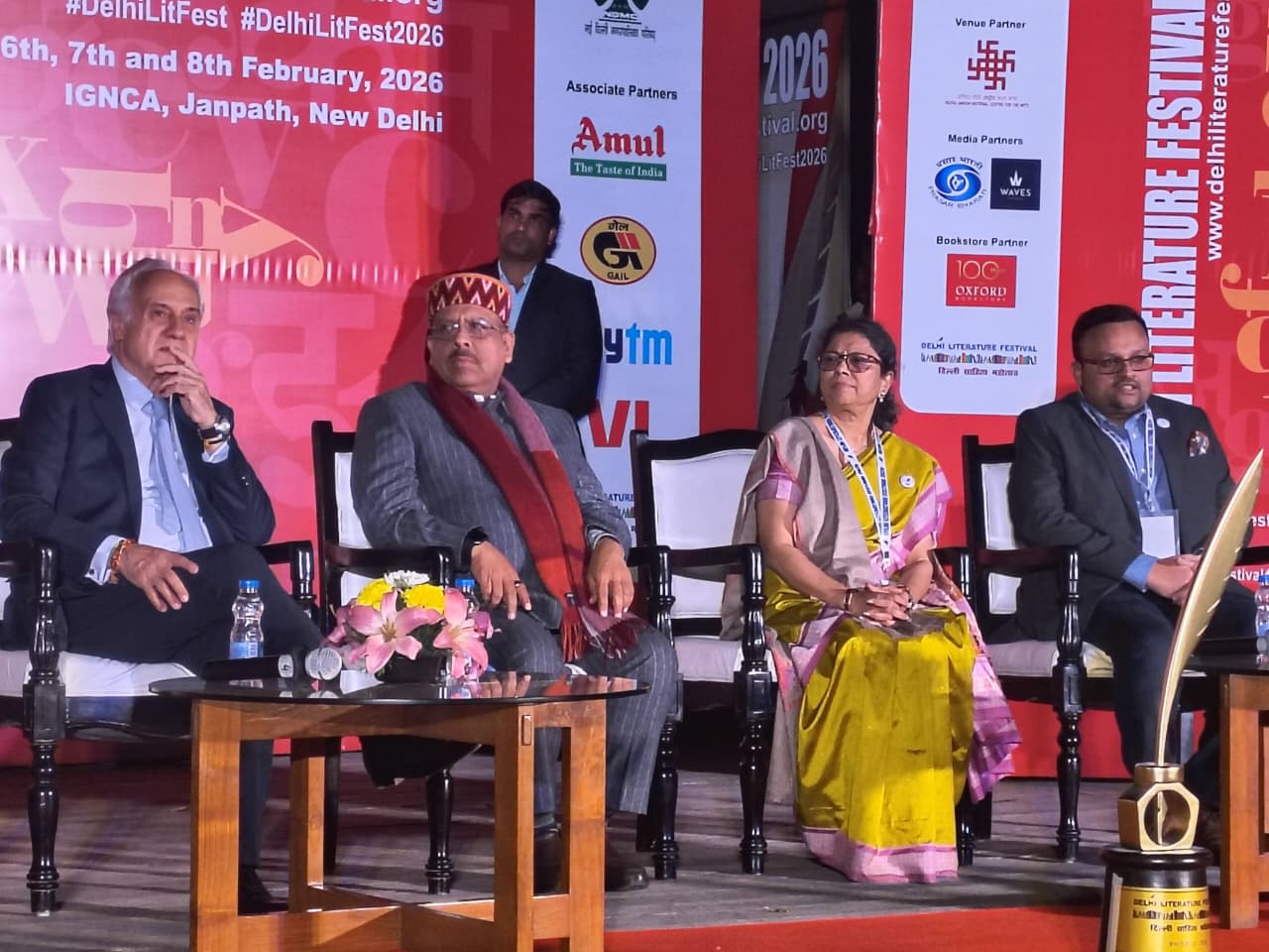 Delhi Literature Festival 2026 inauguration Sahitya Sanskriti aur Samriddhi