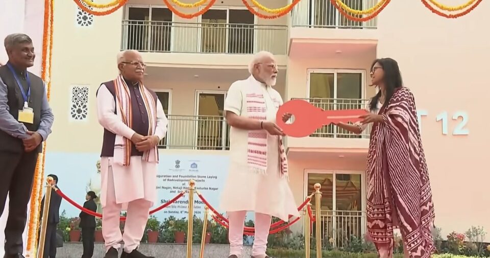 PM Modi Sarojini Nagar redevelopment NBCC