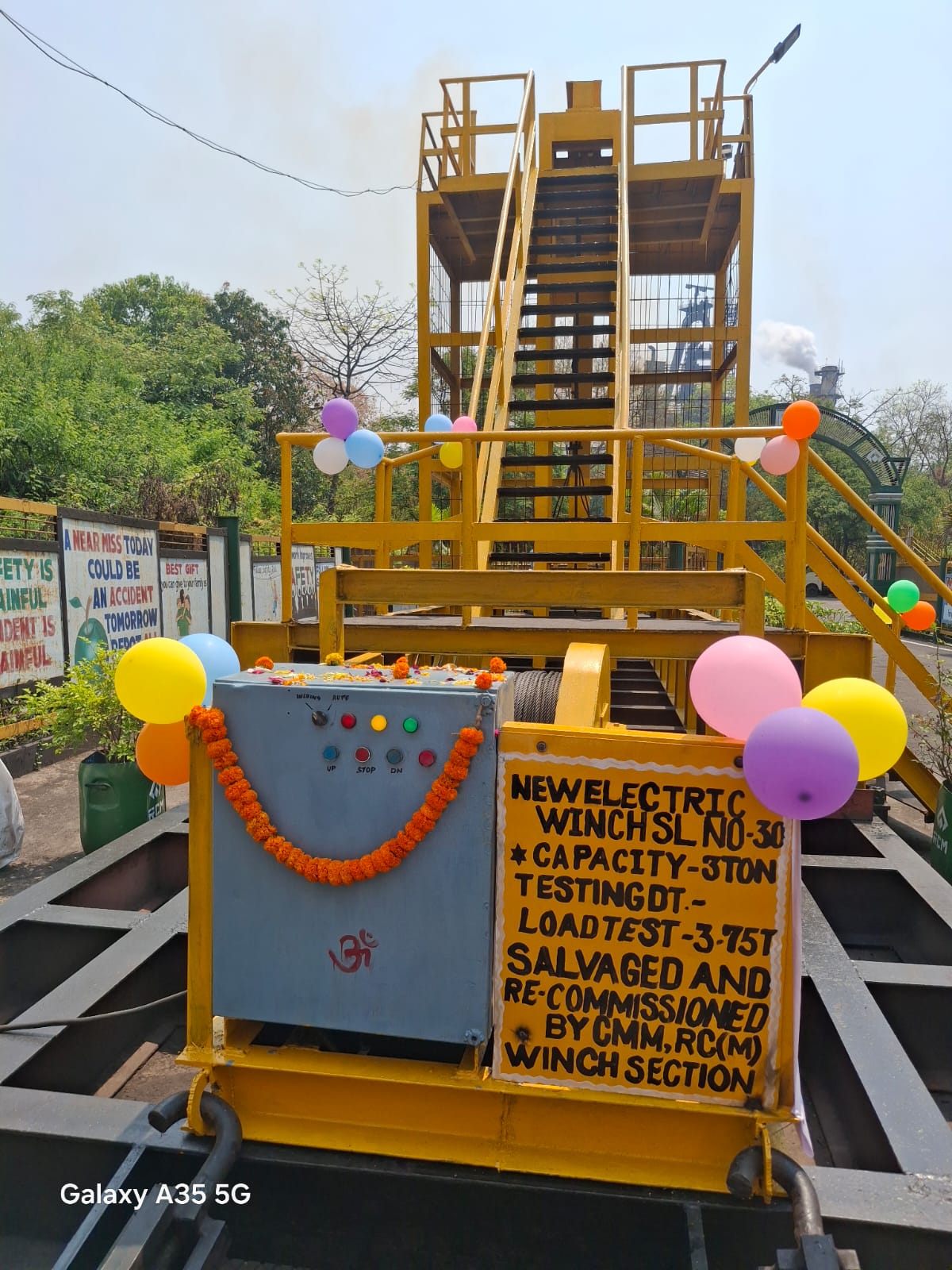 in-house winch refurbishment plant cost savings CMM employees