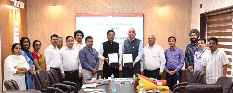 DMRC ICAR IARI horticulture MoU green initiative