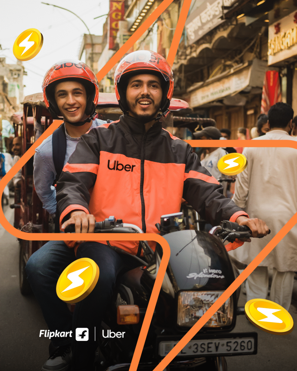 Flipkart Uber SuperCoins partnership rewards rides India