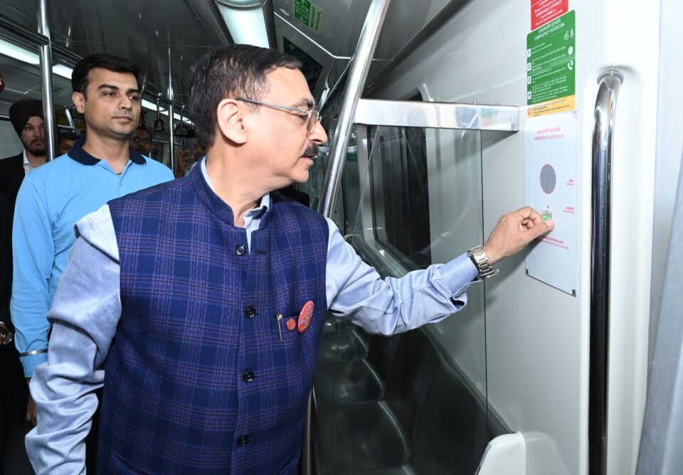 DMRC Blue Line train refurbishment passenger safety upgrade