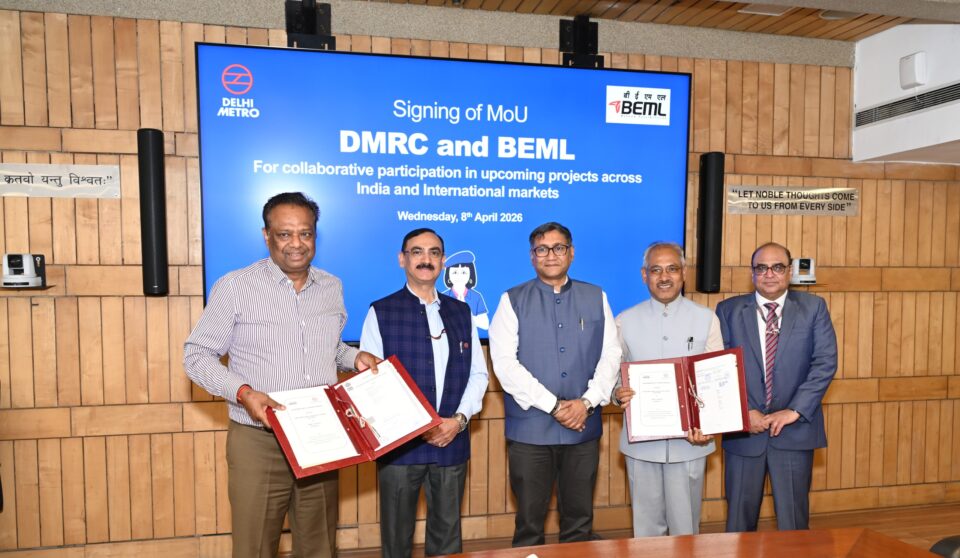 DMRC BEML MoU metro rail projects India overseas partnership