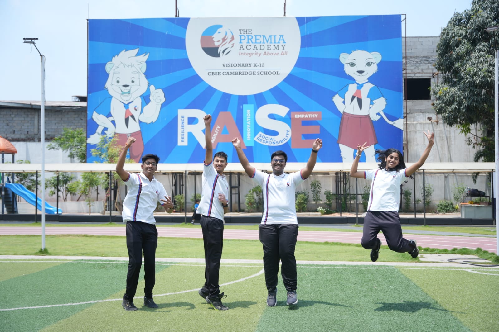 Premia Academy CBSE 10th results 100 percent pass Hyderabad
