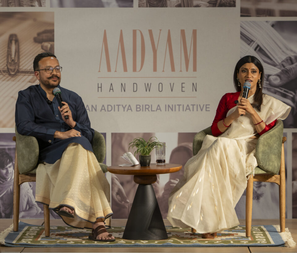 Aadyam Handwoven Konkona Sensharma HeirloomsForTheFuture collaboration