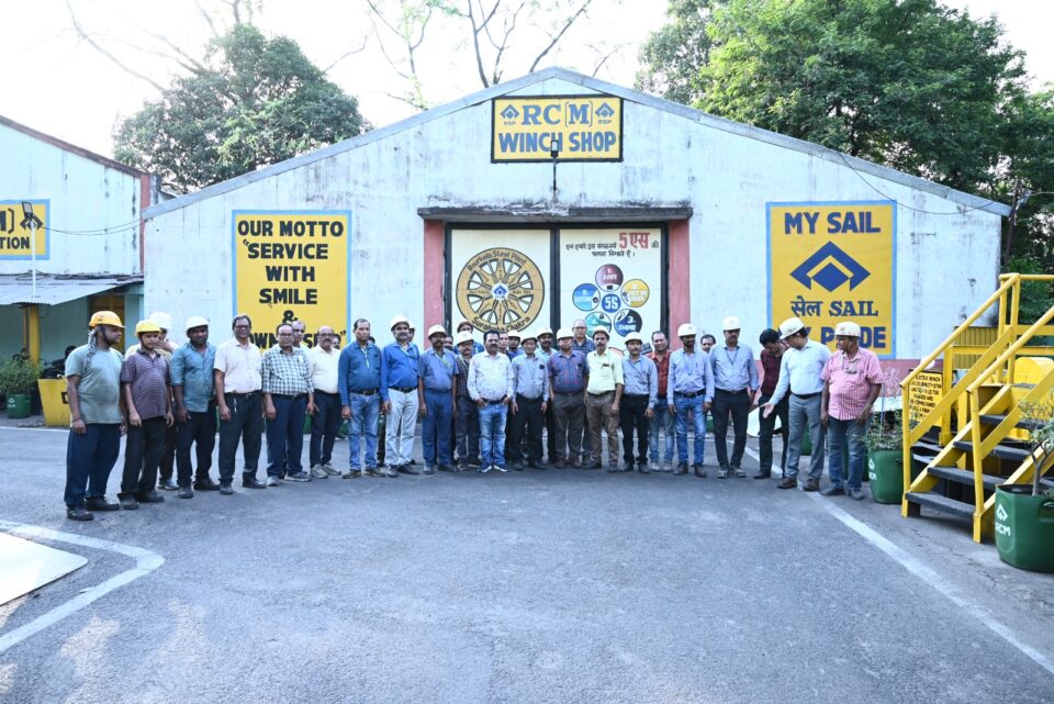 CMM employees refurbish winch cost savings plant