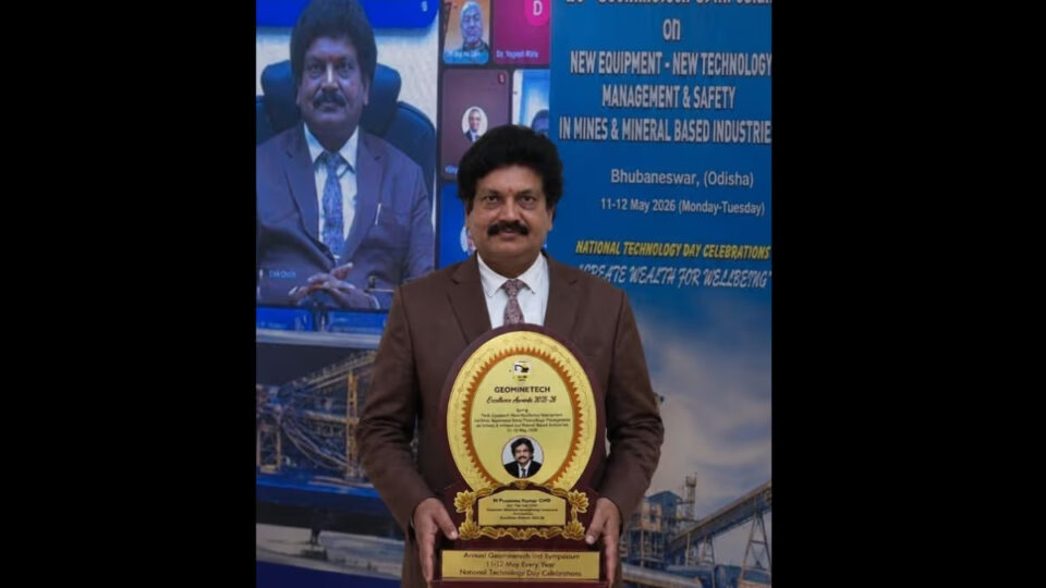 NLC India CMD Prasanna Kumar Motupalli receives Innovative Leadership Award