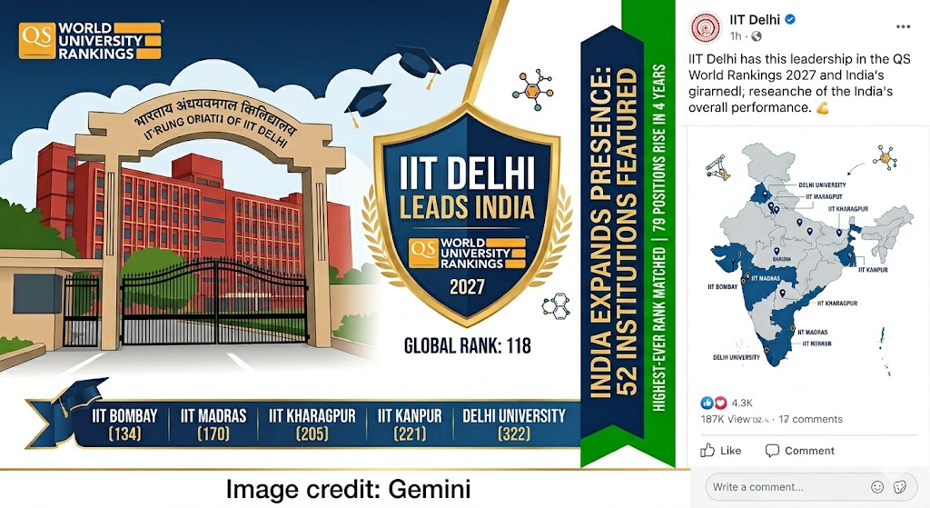 QS World University Rankings 2027 India