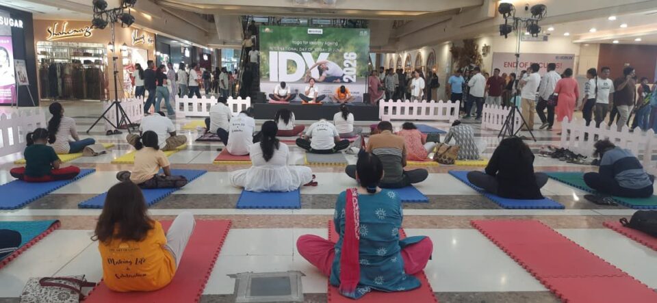 Korum Mall Celebrates International Yoga Day with Yoga for Healthy Ageing Initiative