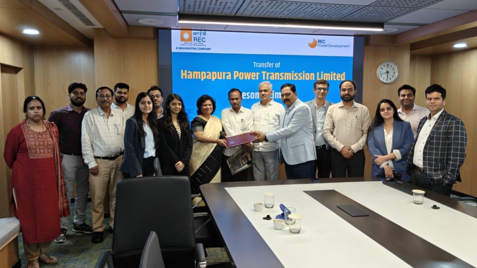 RECPDCL hands over Hampapura Power Transmission Limited to Resonia Limited