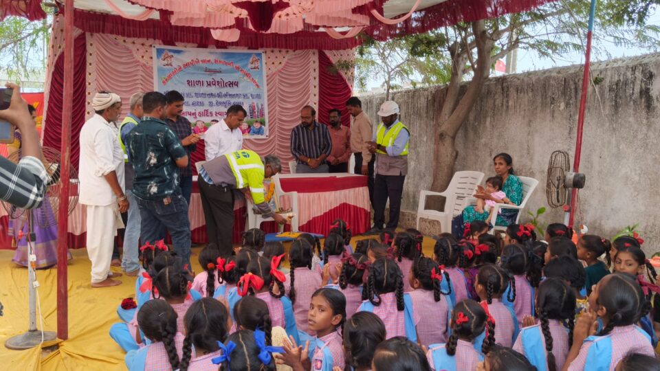 Tata Chemicals supports Shala Praveshotsav 2026 in Okhamandal