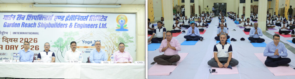 GRSE International Yoga Day 2026 Healthy Ageing