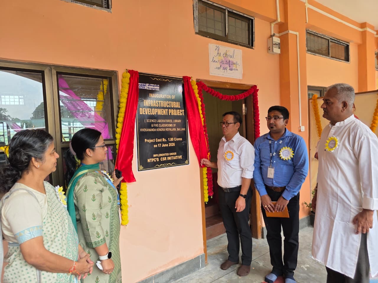NTPC Bongaigaon Unveils ₹1.80 Crore CSR Educational Facilities at VKV Balijan Arunachal Pradesh