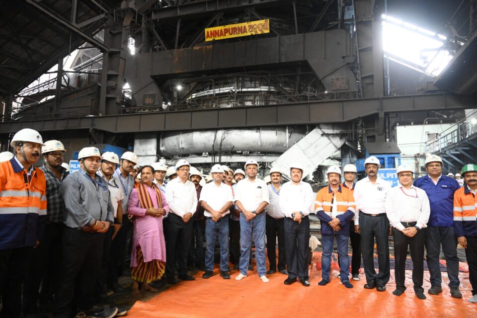 Rourkela Steel Plant Blast Furnace 4 blowing-in
