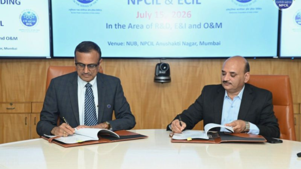 NPCIL ECIL MoU for indigenous nuclear technology