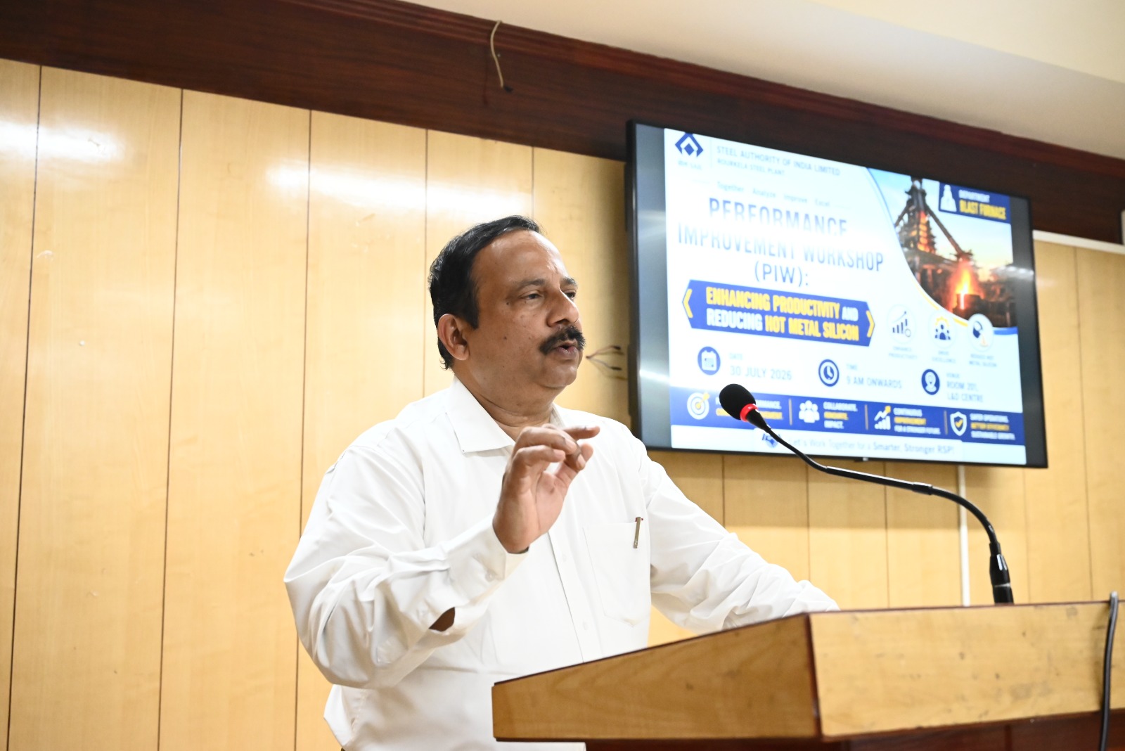 SAIL Rourkela Steel Plant Performance Improvement Workshop