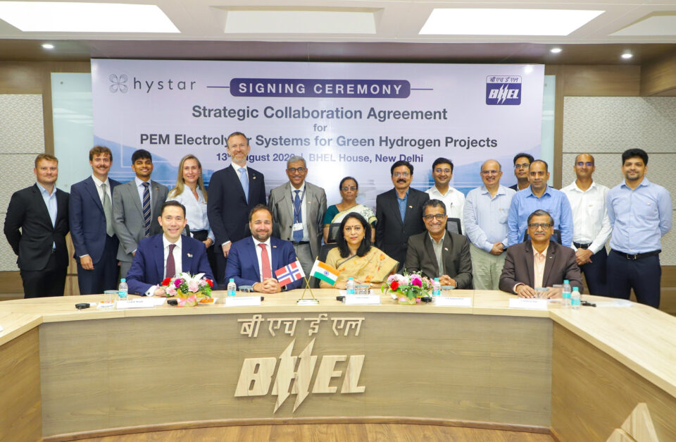 BHEL Hystar green hydrogen partnership