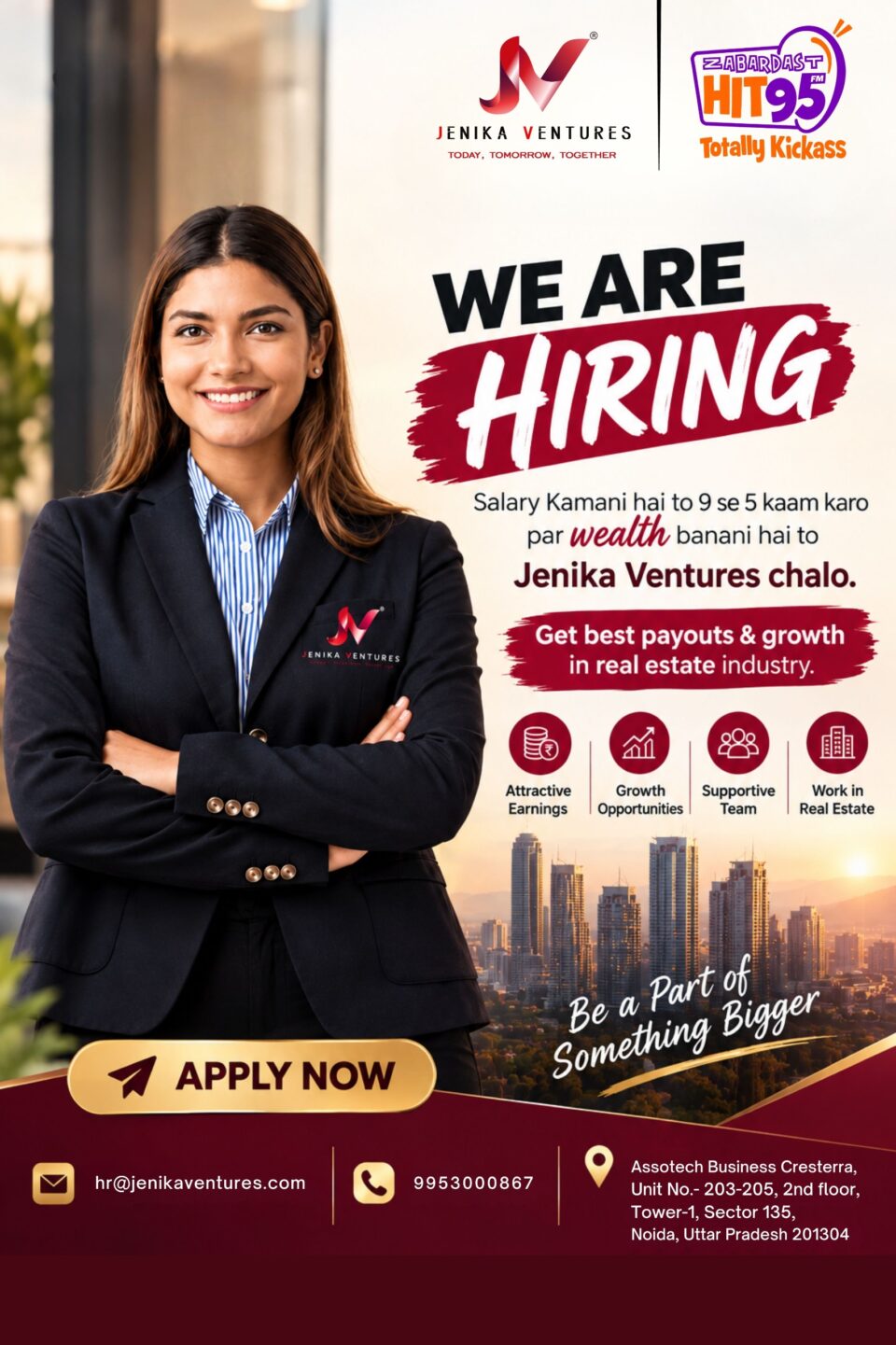 Jenika Ventures radio hiring campaign