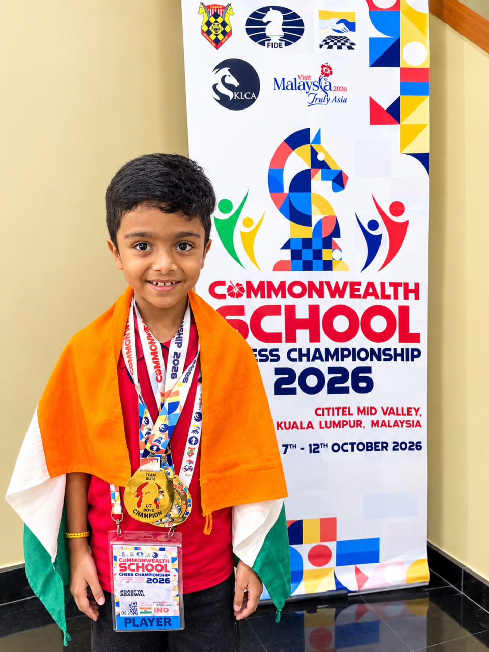Agastya Agarwal Commonwealth Schools Chess Championship 2026