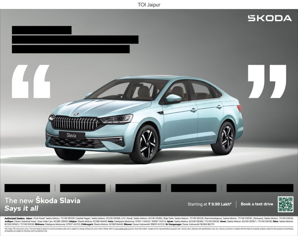 New Škoda Slavia Says It All Campaign