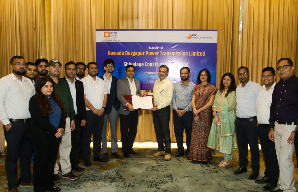 RECPDCL hands over Nawada Durgapur transmission project SPV