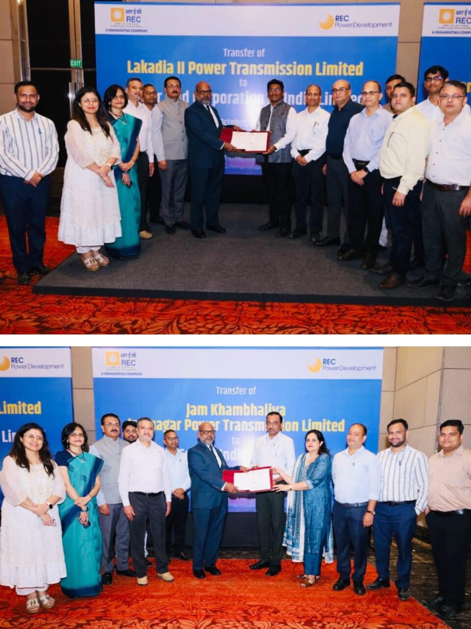 RECPDCL power transmission projects handover 2026